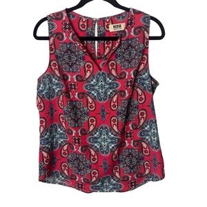 Verse sleeveless top tank blouse